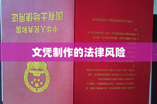 宏伟文凭制作的法律风险